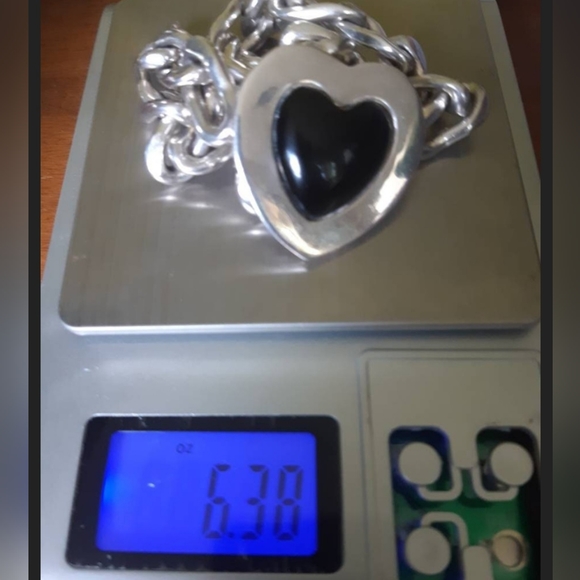 Talleres de Los ballesteros 179 g Heavy Heart Sterling Silver Necklace Taxco - Picture 4 of 5